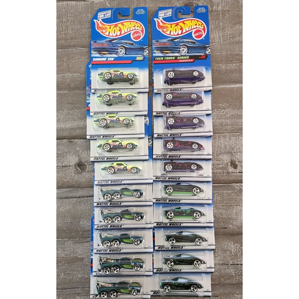 Hot Wheels‎ Lot of 20 Die-cast cars Tow Jam Tech Tones Series Z 28 New